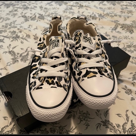 Shoes - Converse Leopard print Runners